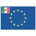 Bandiera europa+italia cm.40x60