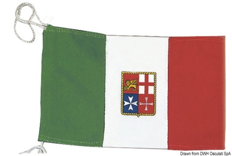 Bandiera italiana in stamina di poliestere pesante-35.453.01