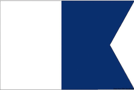 Bandiera lettera A 20 x 30 cm 