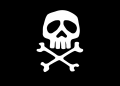 Bandiera pirata cm.20x30