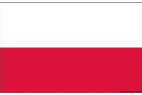 Bandiera Polonia 40 x 60 cm 