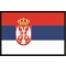 Bandiera serbia 20x30cm