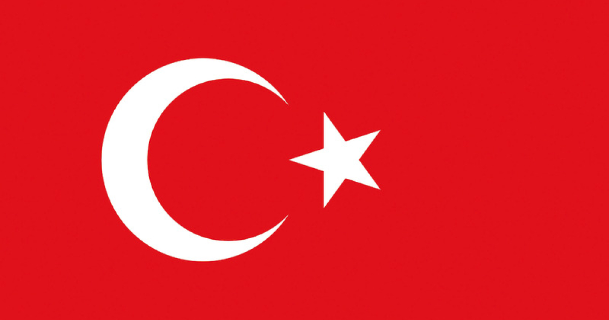 Bandiera Turchia 30 x 45 cm - Bandiere Nazionali di Navigazione - MTO Nautica Store