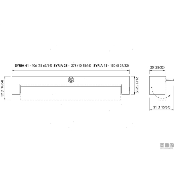 Barra led syria-ip40 278mm 