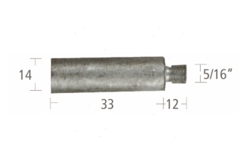 Barrotti Motore Caterpillar (14x33mm)