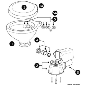 Basamento e guarnizione WC elettrici standard 