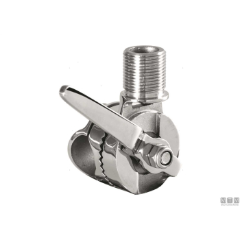 Base antenna a morsetto acciaio inox