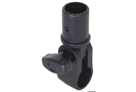 Base di fissaggio snodato tubi Ø32mm per corrimano Ø25mm 