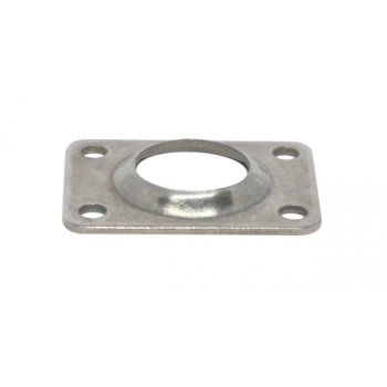 Base inox a saldare 90° Ø mm.22