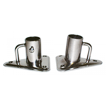 BASE PER CANDELIERE INOX DRITTA