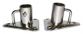 Base per candeliere inox dritta