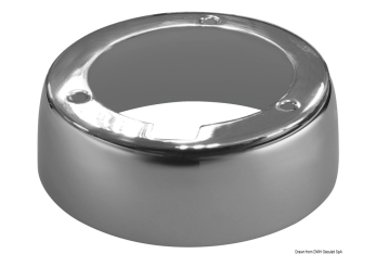 Base per faretti Atria in inox lucido 