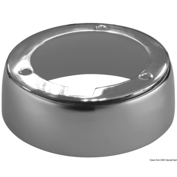 Base per faretti Atria in inox lucido 