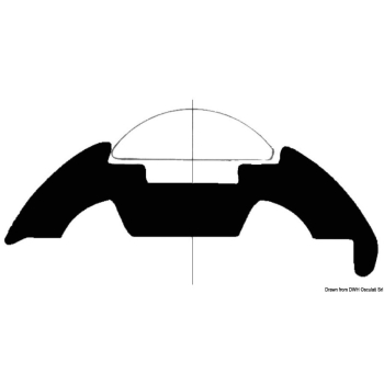 Base per profili PVC bianco 35 mm 