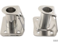 Base quadra piana d25mm inox