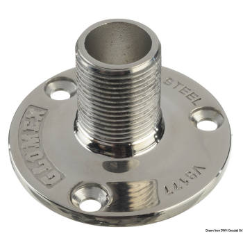 Base tonda Inox 106 mm 