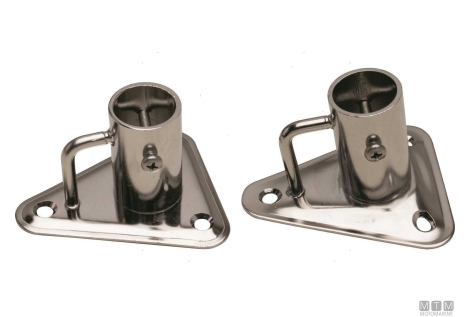 Base triang inclinata d25mm inox<