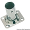 Basetta rettangolare inox 90° 25 mm 