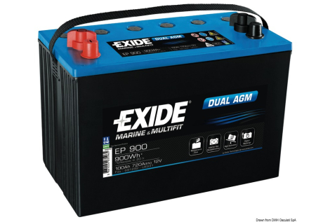 Batteria Exide agm 180 Ah 