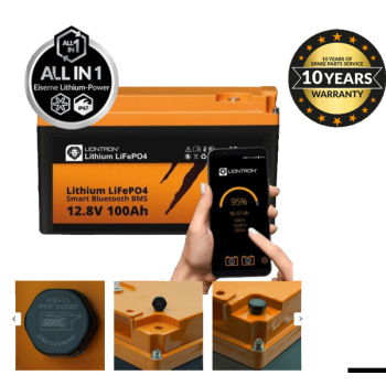 Batteria litio 200Ah con BMS e Bluetooth 