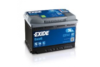 Batterie EXIDE Excell per Avviamento 50Ah 62Ah 74Ah 100Ah