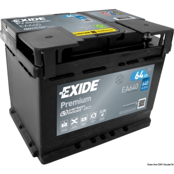 Batterie EXIDE Premium per avviamento e servizi di bordo-12.404.02