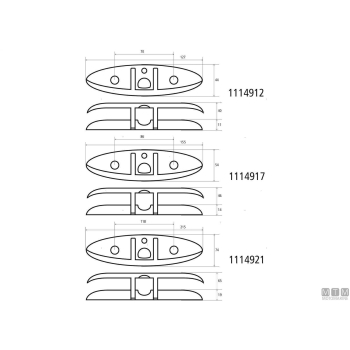 Bitta abbattibile 120mm inox