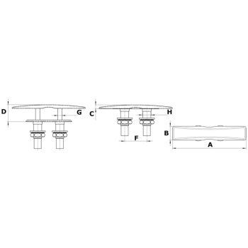 Bitta Flat G2 a scomparsa 160x34 mm 
