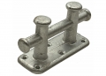 Bitta incrociata doppia 200mm zincata
