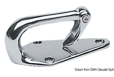 Bitta per traino sci ottone cromato 95x45x38 cm 