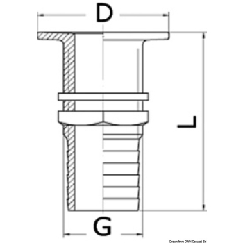 Boccola di ottone 42 mm 