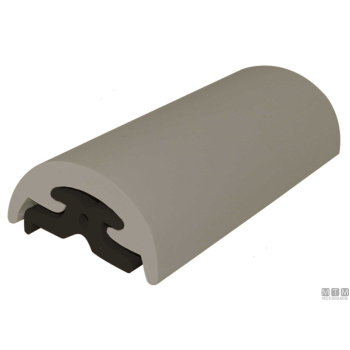 Bottazzo profilo parabordo radial h65 mm nero 24 m