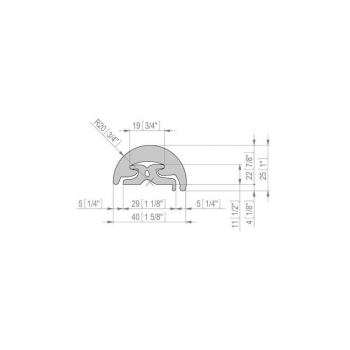 Bottazzo Profilo Parabordo Radial H 40 mm