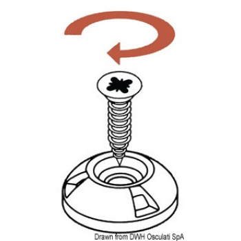 Bottone automatico Perfix bianco 