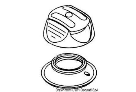 Bottone automatico Perfix bianco 