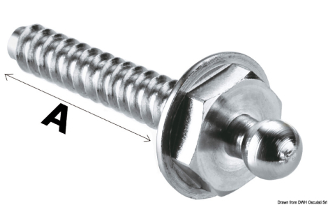 Bottone maschio Loxx vite autofilettante 