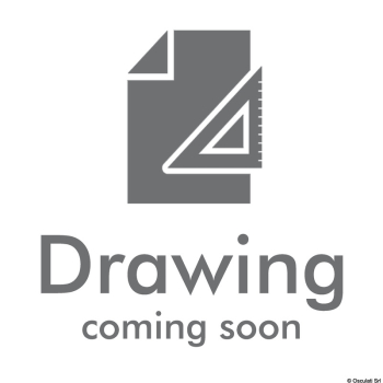 Bottone tessuto Perfix blu 