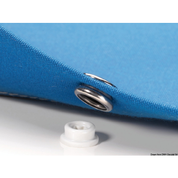 Bottoni universali CAF-COMPO grigio filetto metric 