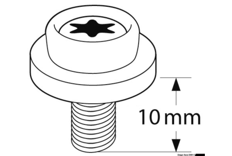 Bottoni universali CAF-COMPO grigio filetto metric 