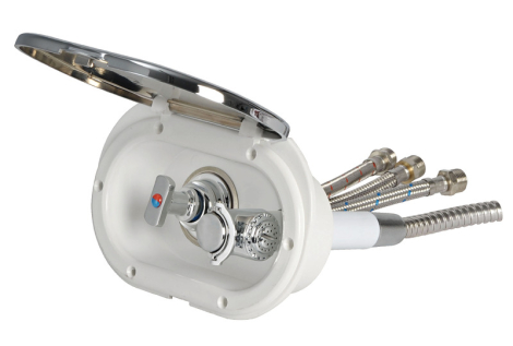 Box doccia con tubo inox 2,50 m 