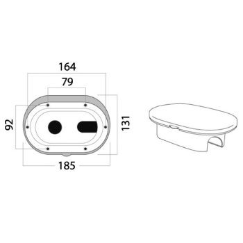 Box doccia cromato tubo PVC 2,5 m uscita posteriore/laterale