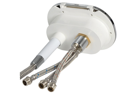 Box doccia cromato tubo PVC 4 m uscita posteriore (Bulk 10 pz)