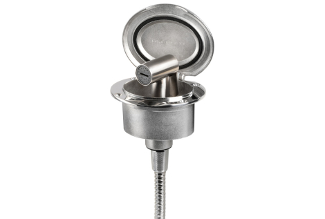 Box Elissa inox con doccia Tiger tubo Inox 2,5 m 