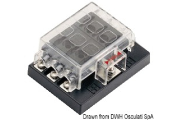 Box per 6 fusibili lamellari 