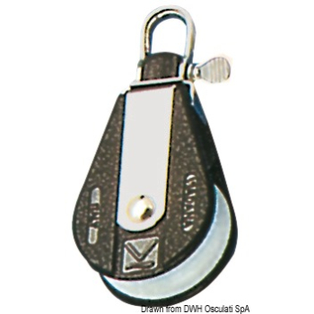 Bozzello 1 puleggia fisso o girevole A 