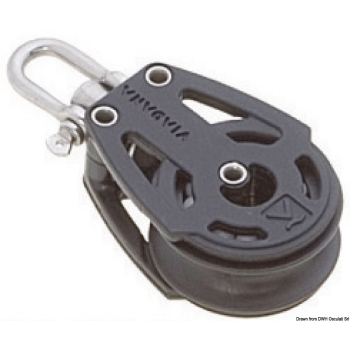 Bozzello 2 pulegge (testa universale) A 