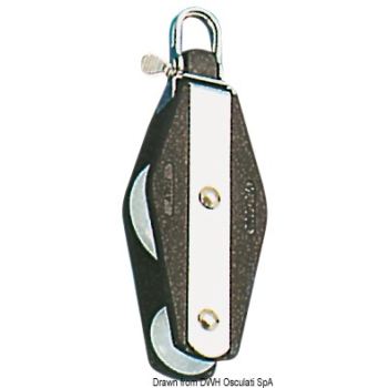 Bozzello 2 pulegge violino testa universale B 