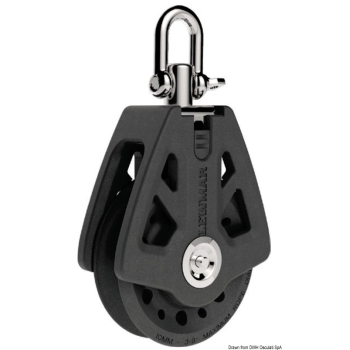 Bozzello doppio con arricavo Syncro 50mm 