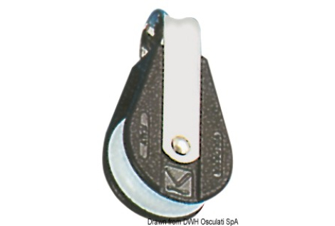 Bozzello Plastinox 1 puleggia 8x34  