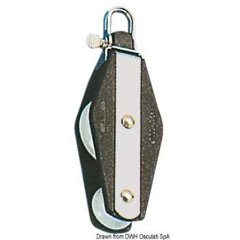 Bozzello Plastinox 2 pulegge violino 8x34 